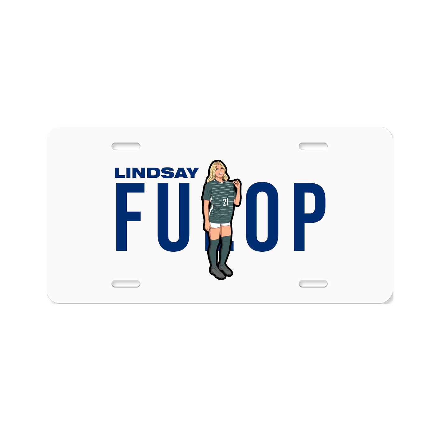 License Plate — Player Name in Classic