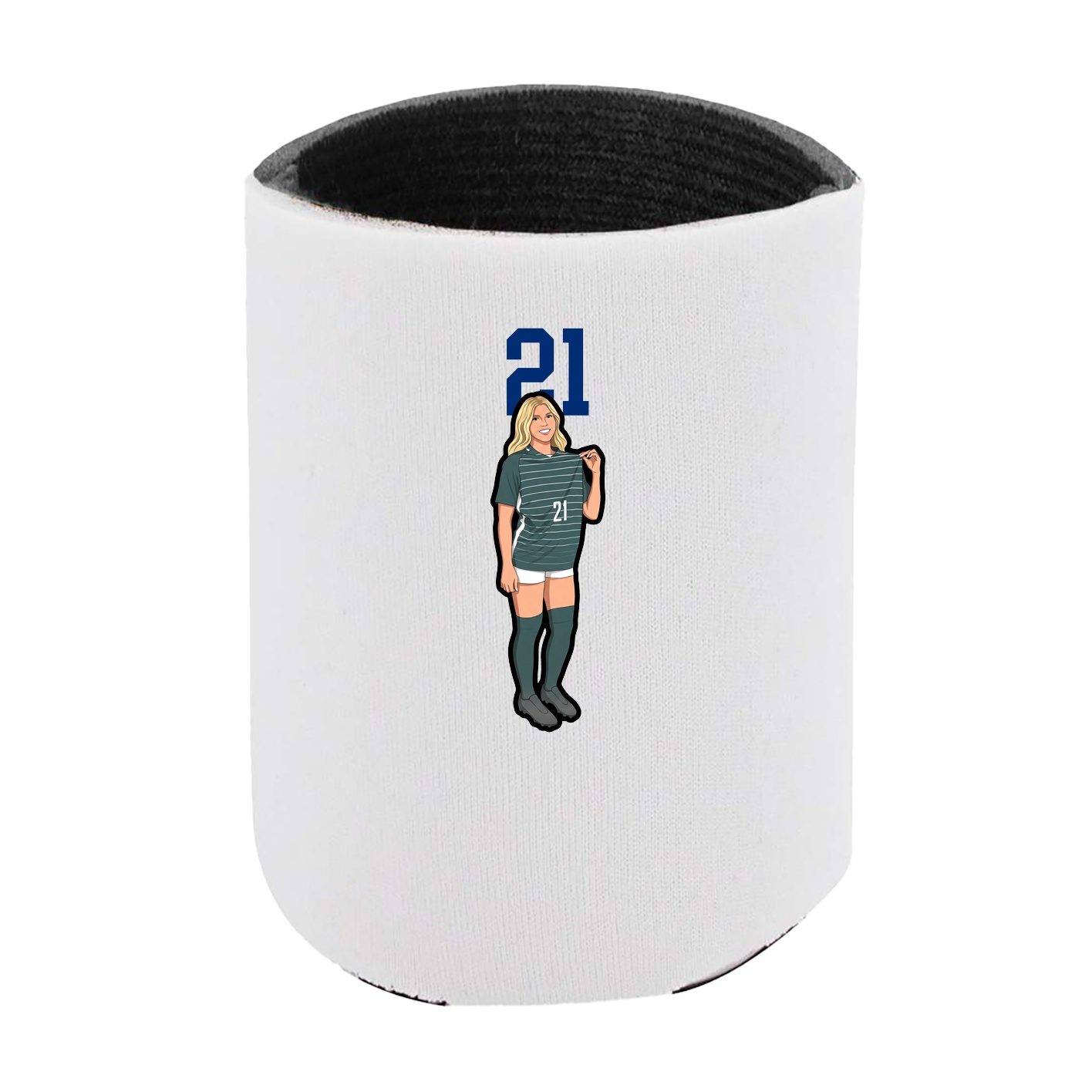 Can Holder — Number Top in White