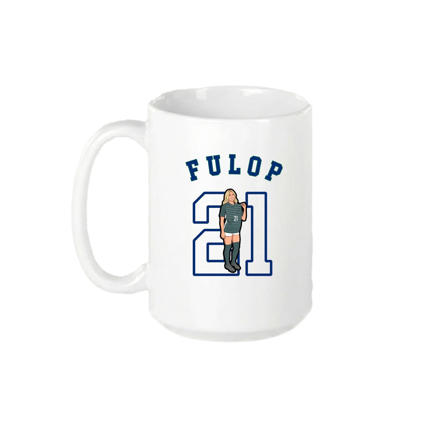 15oz Coffee Mug — Shirsey Arch in White