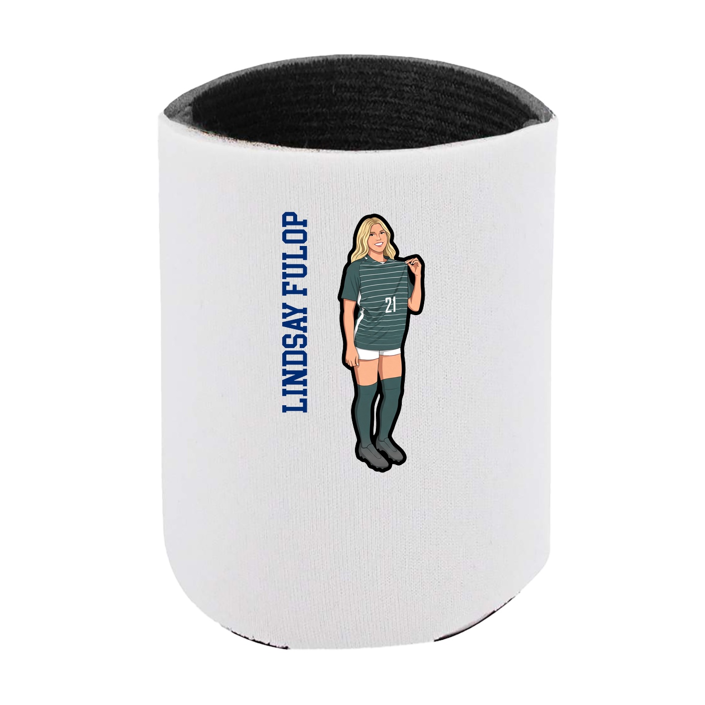 Can Holder — Name Vertical in White