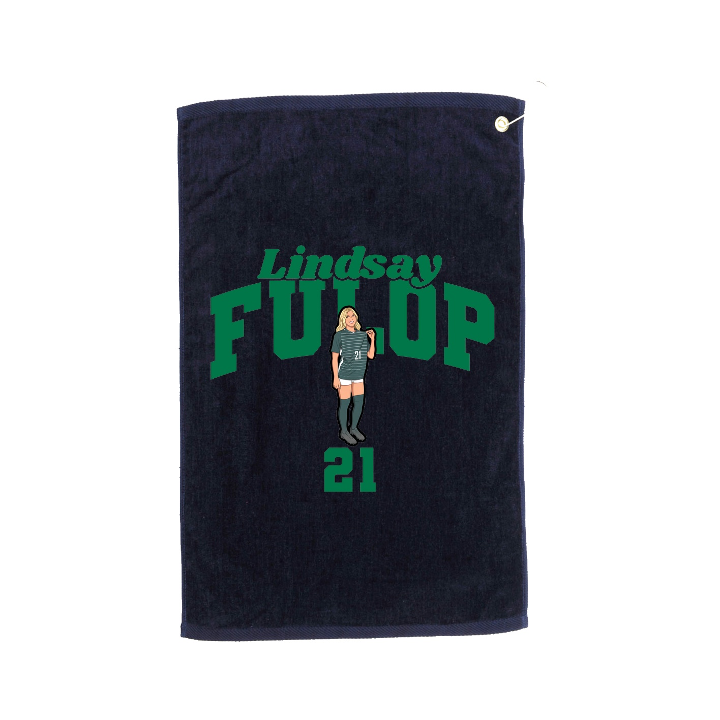 Golf Towel — Signature Arch in Navy