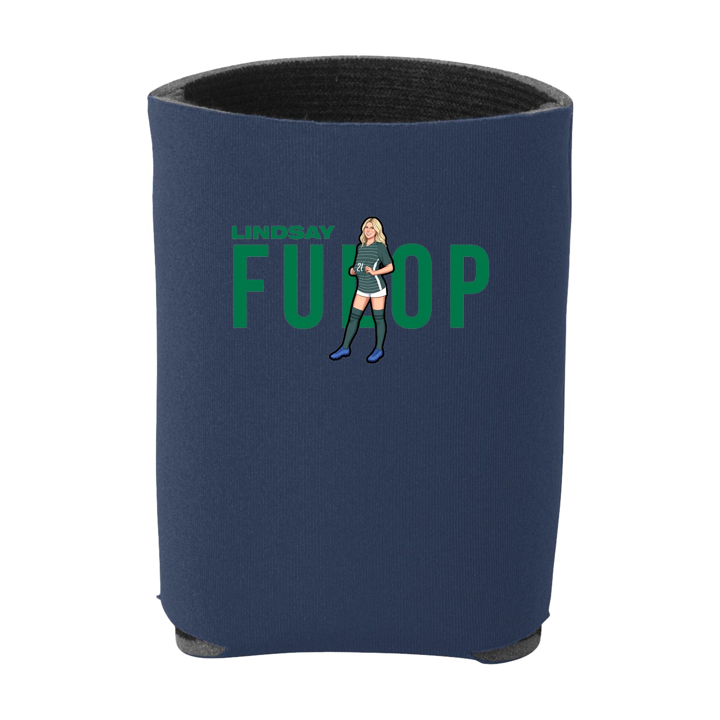 Can Holder — Player Name in Navy