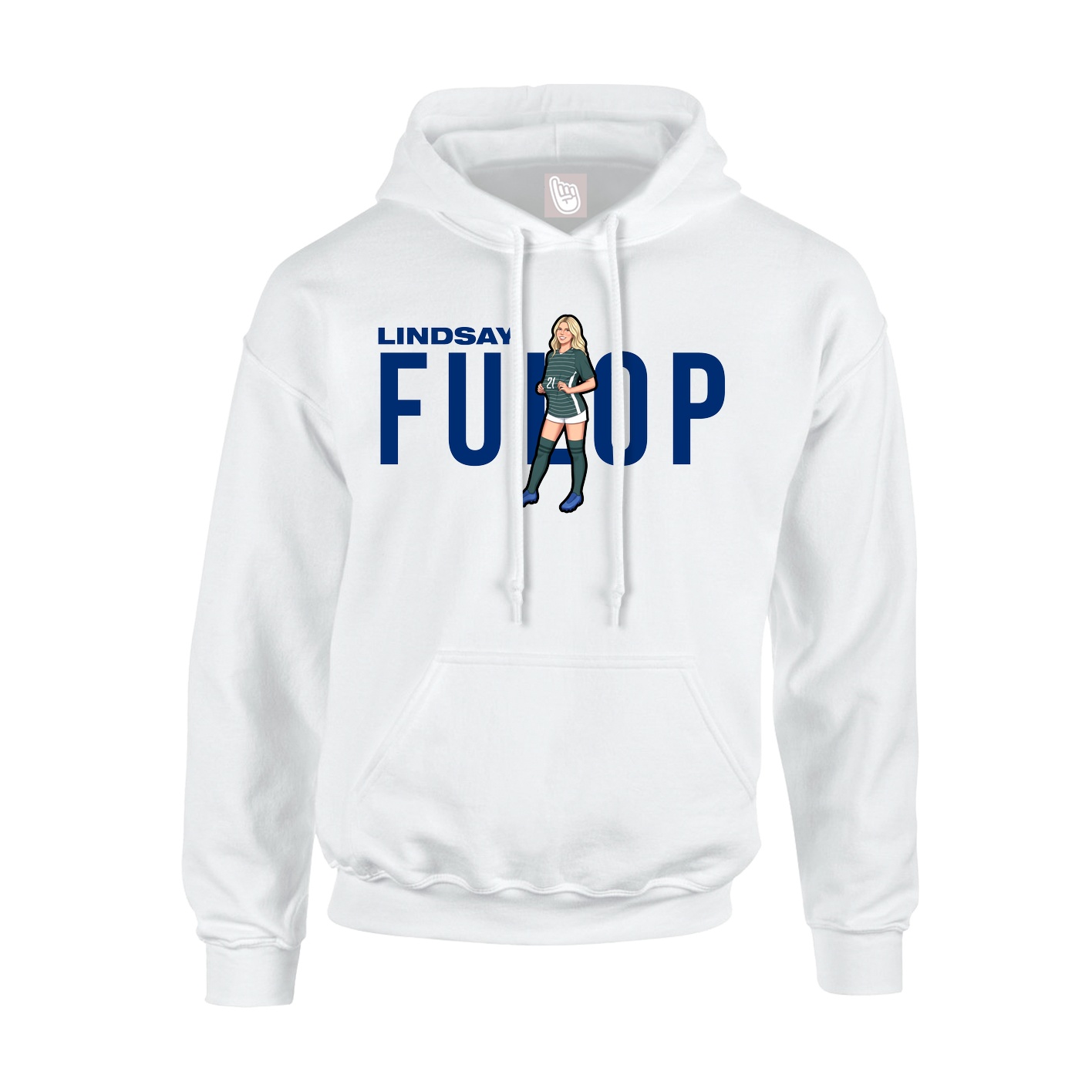 Youth Hoodie — Player Name in White