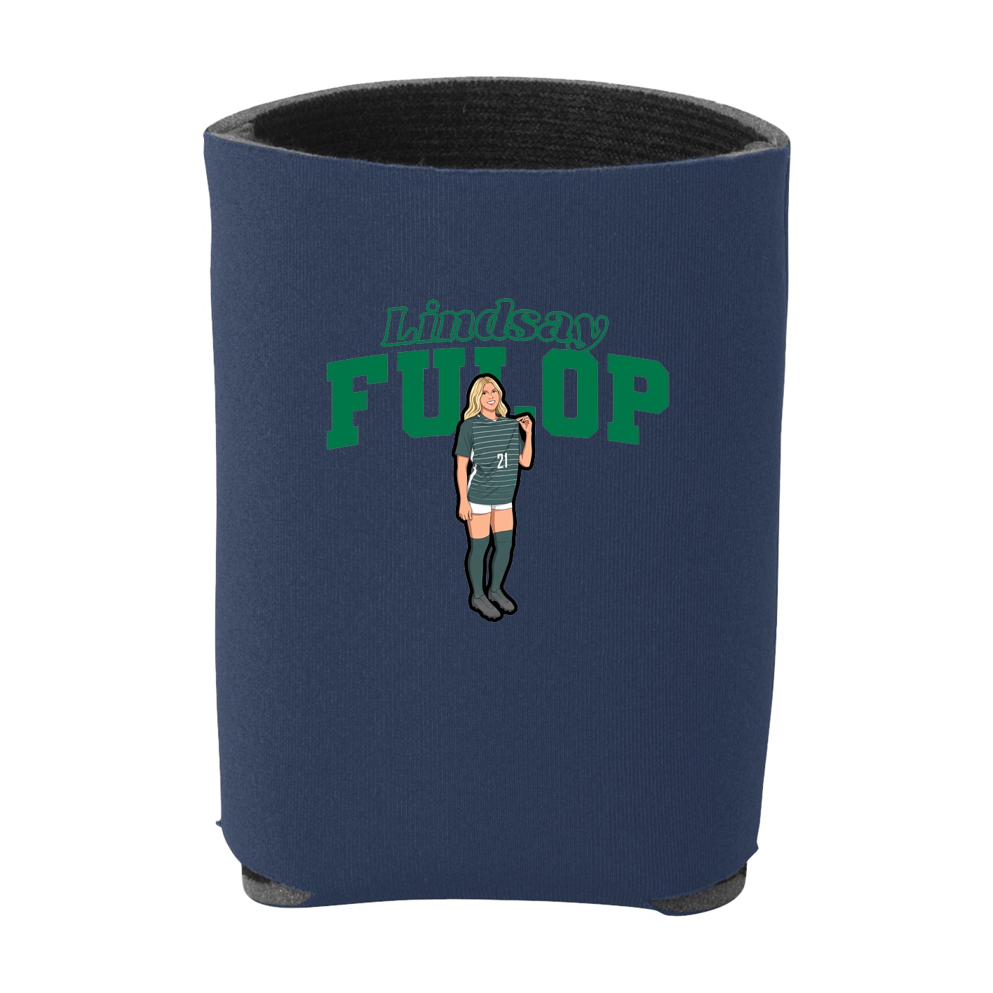 Can Holder — Name Arch in Navy