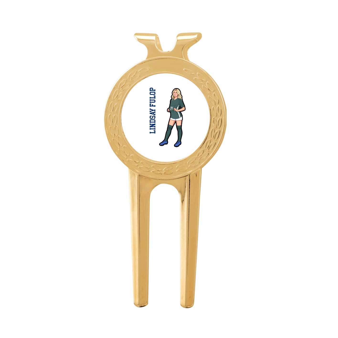 Divot Tool with Ball Marker — Name Vertical in Classic