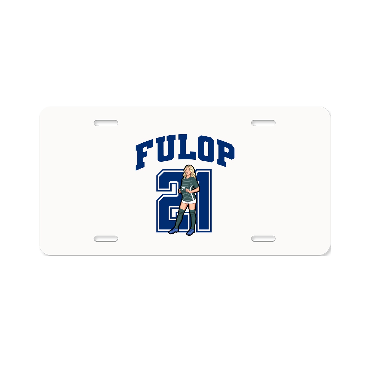 License Plate — Number in Classic