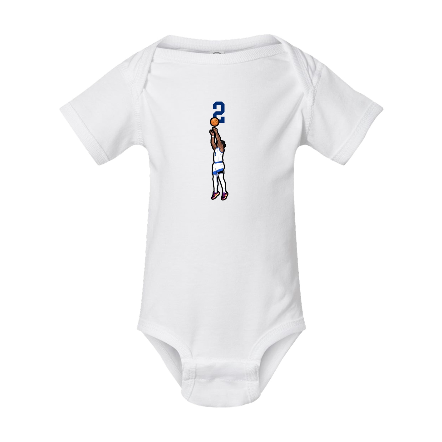 Baby Onesie — Number Top in White