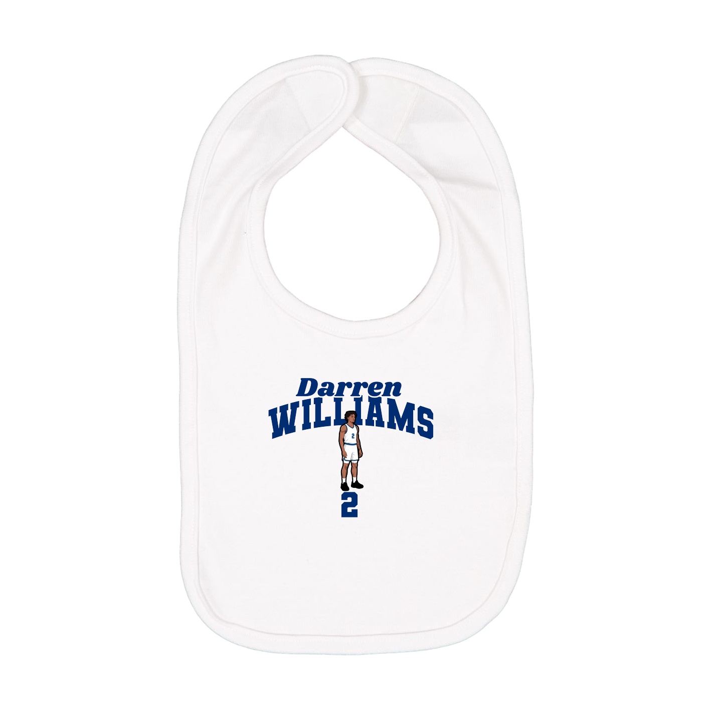 Infant Bib — Signature Arch in White