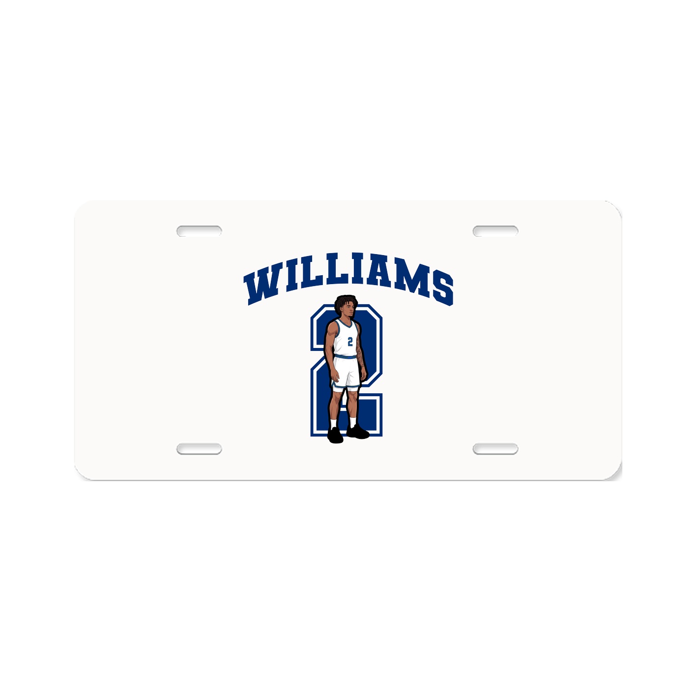 License Plate — Number in Classic
