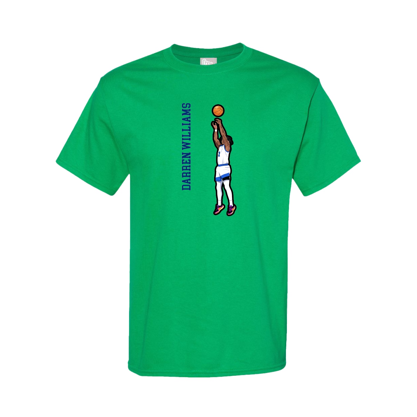 Tee — Name Vertical in Green