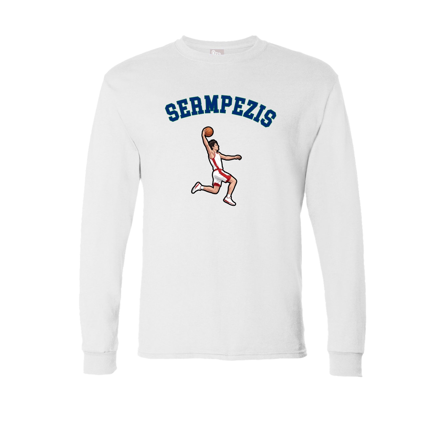 Long Sleeve Tee — Shirsey Arch in White
