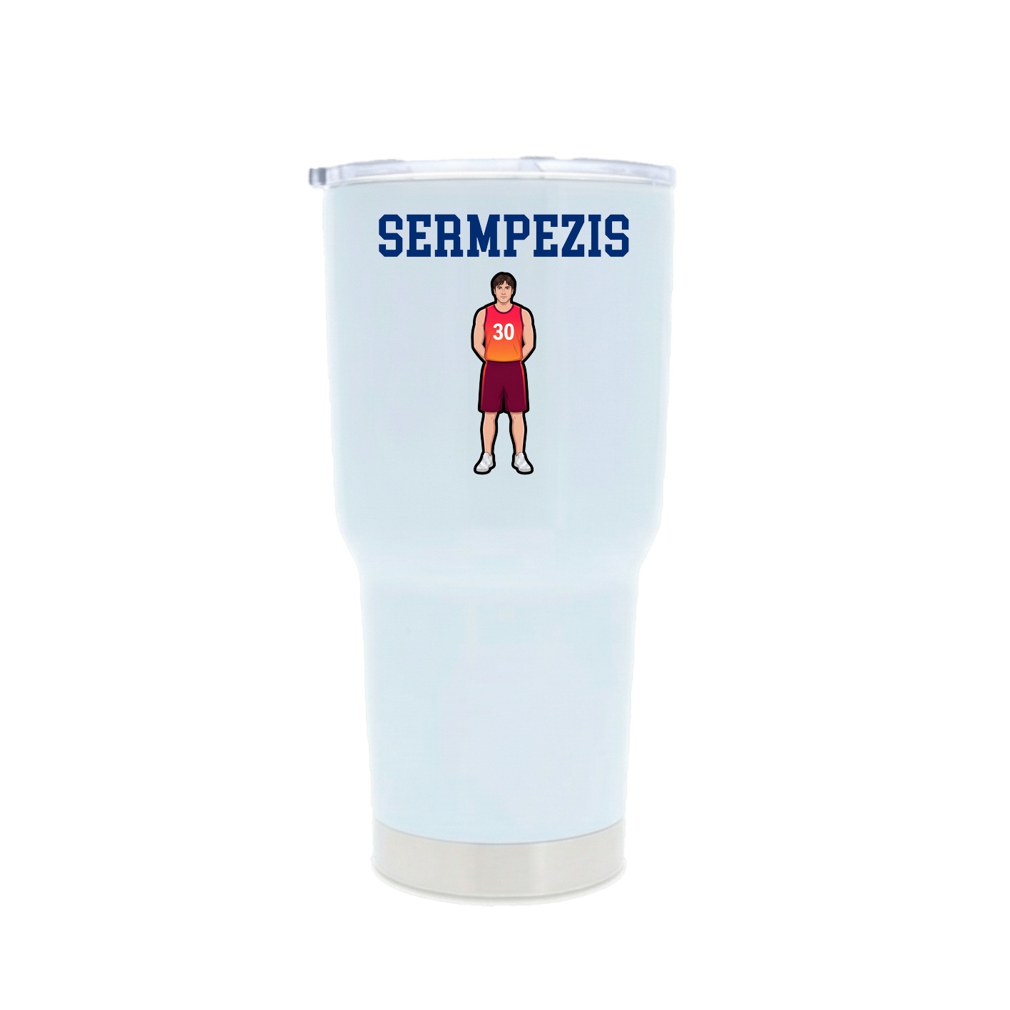 30oz Stainless Steel Tumbler — Shirsey in White