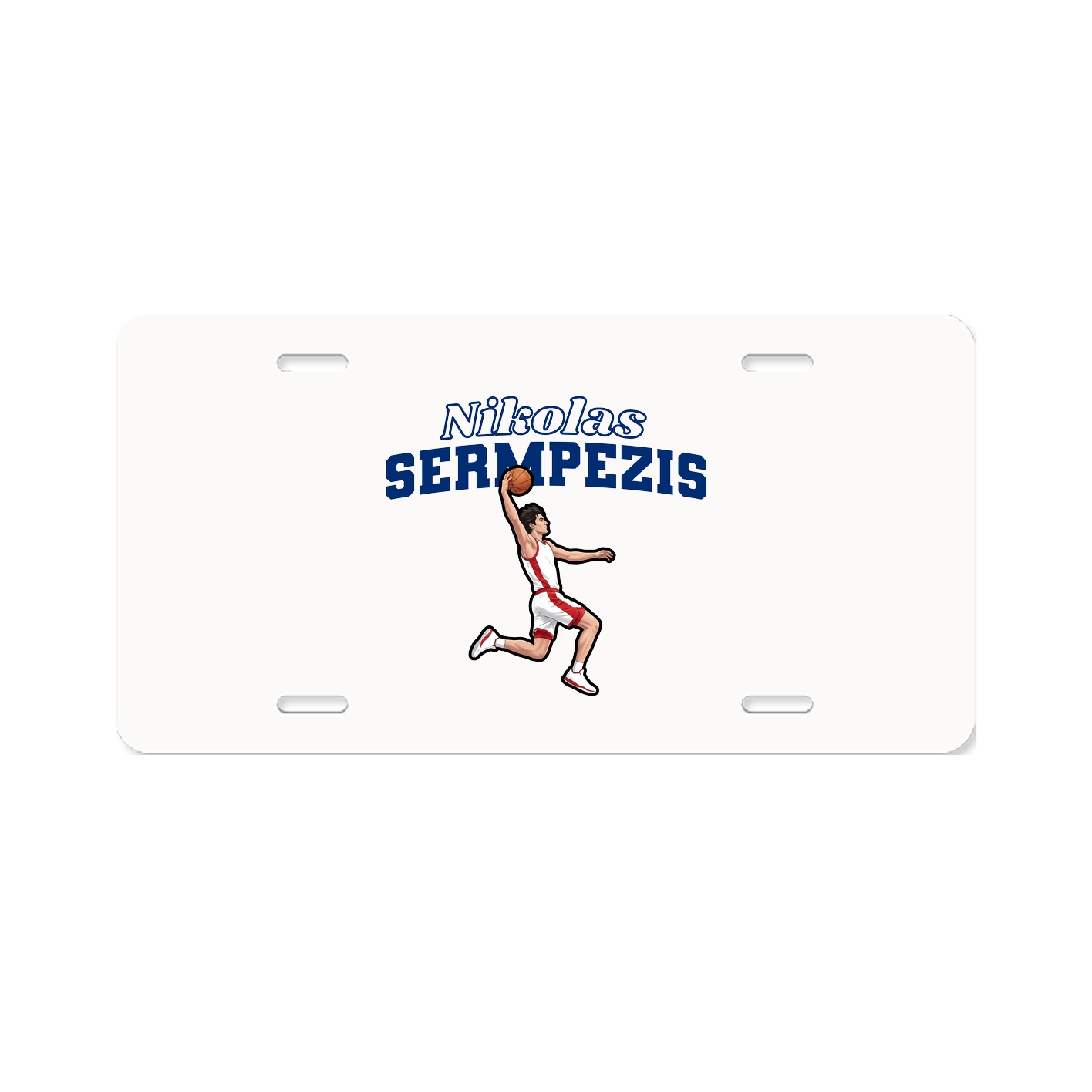 License Plate — Name Arch in Classic