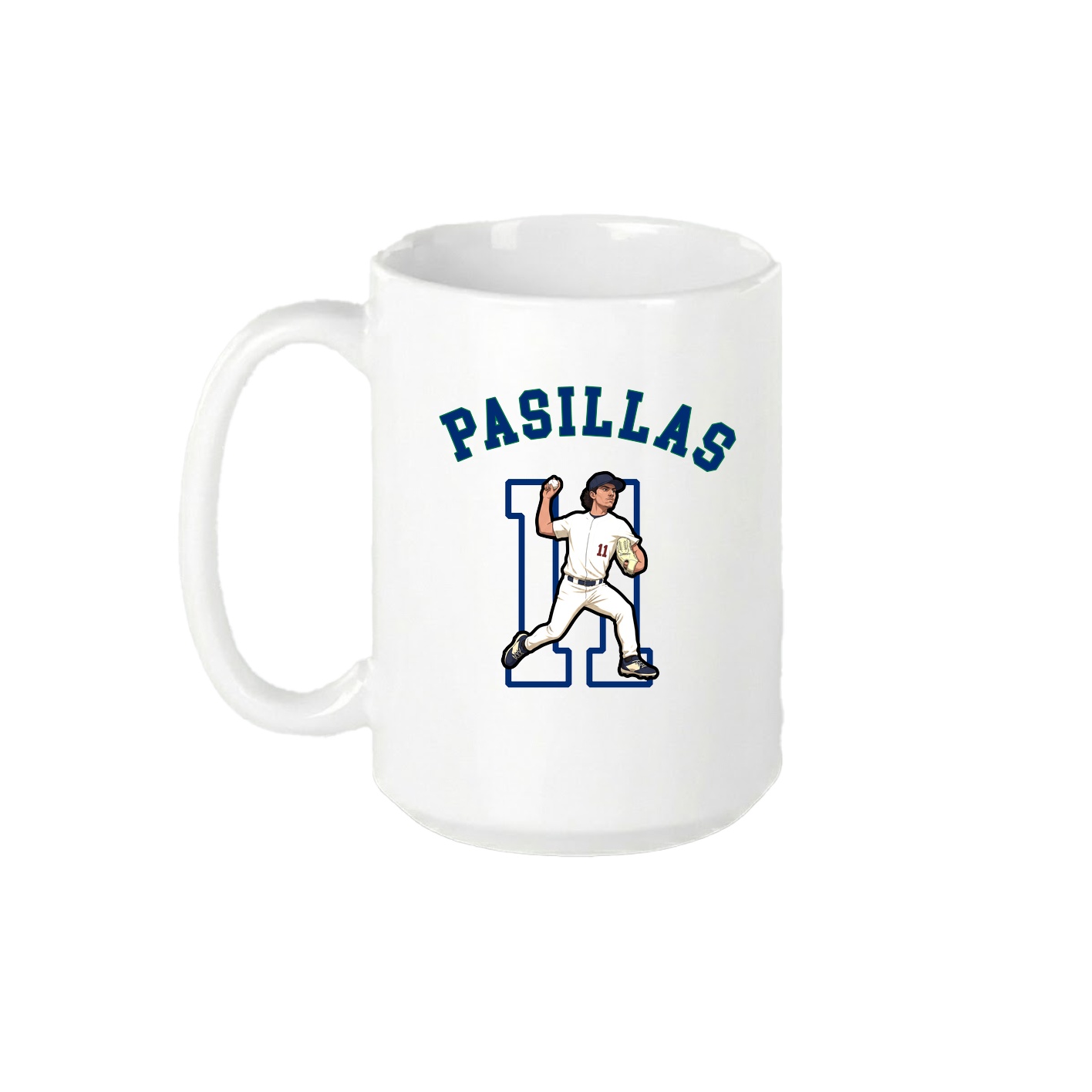 15oz Coffee Mug — Shirsey Arch in White
