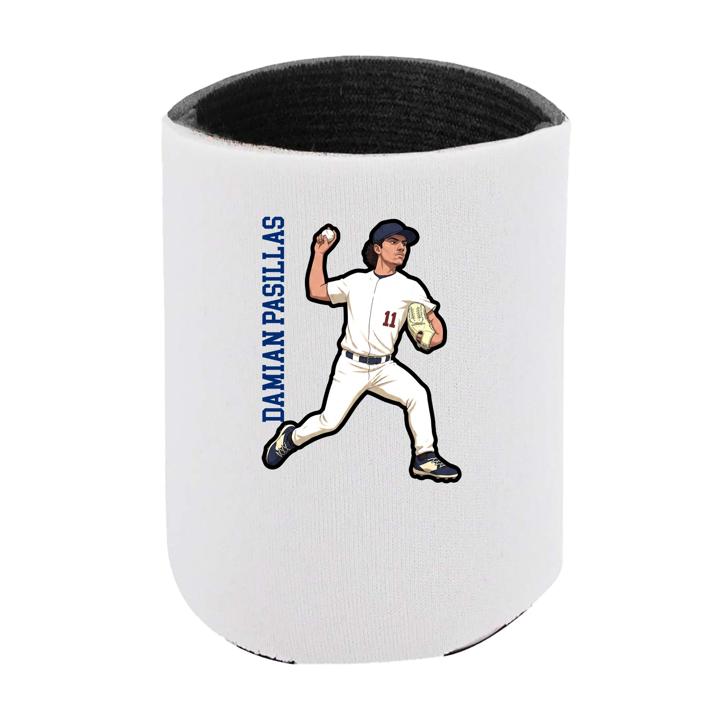 Can Holder — Name Vertical in White