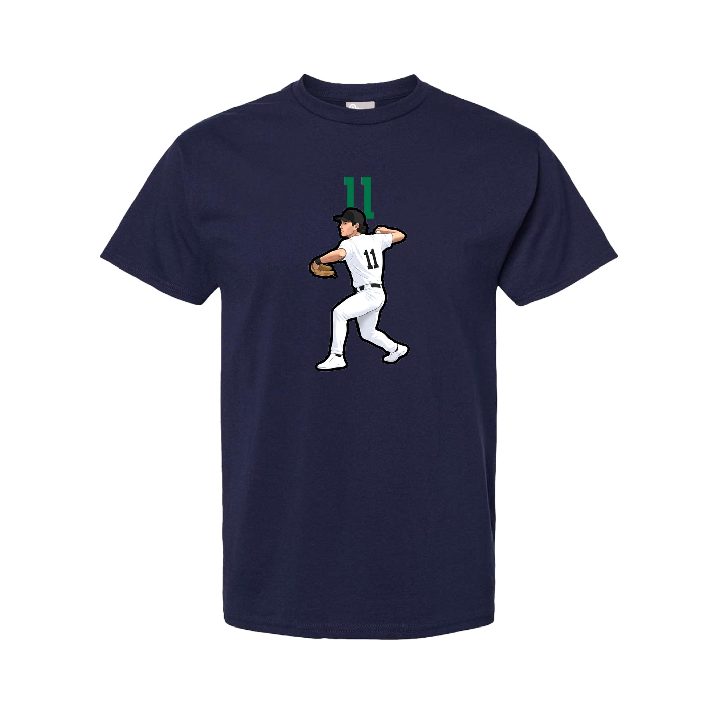 Tee — Number Top in Navy
