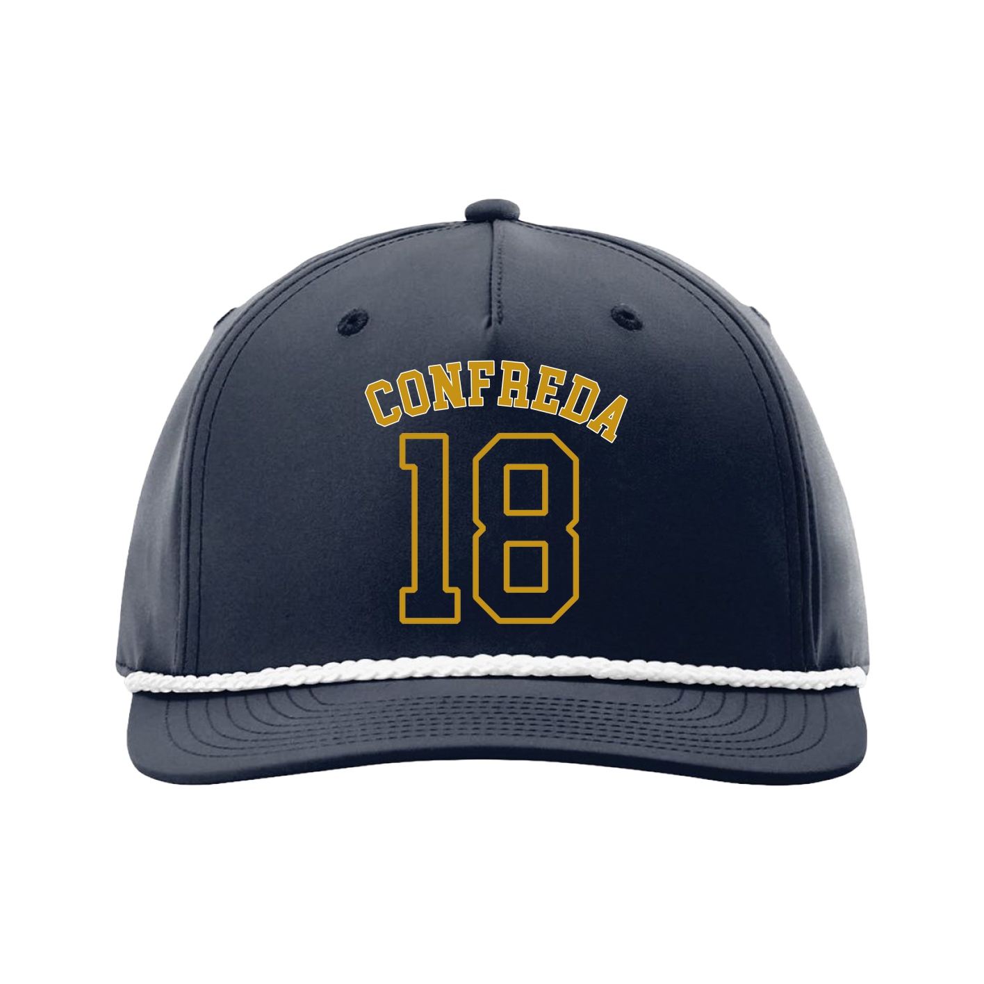 Five-Panel Classic Rope Cap — Shirsey Arch in Navy