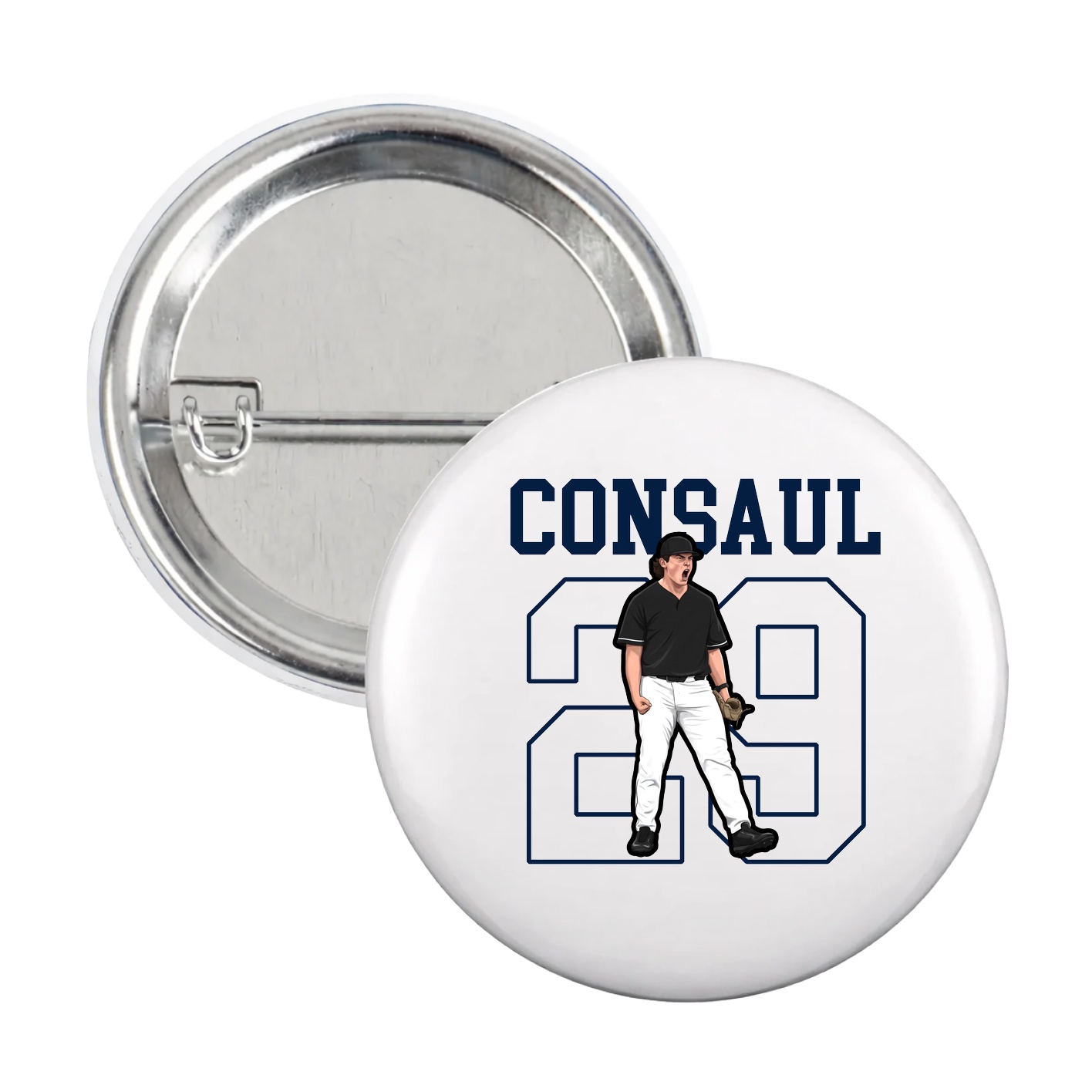 Game Day Button — Shirsey in White