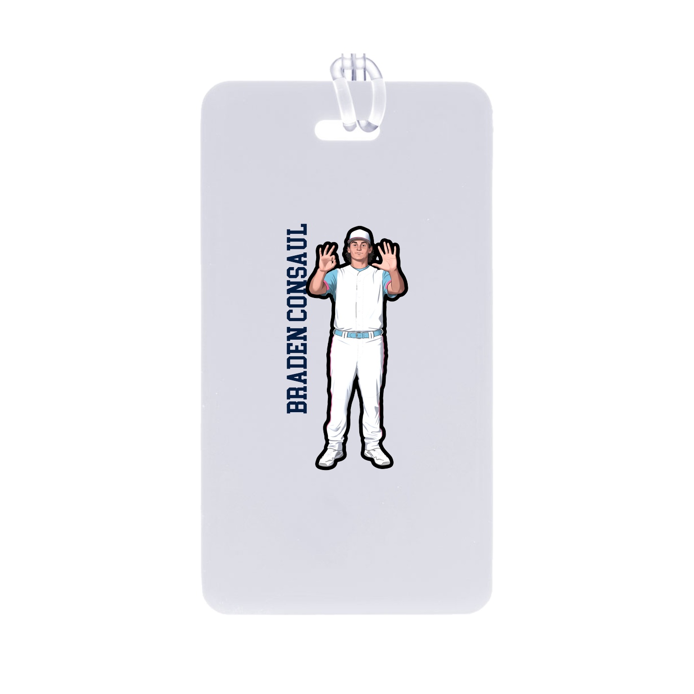 Bag Tag — Name Vertical in Classic