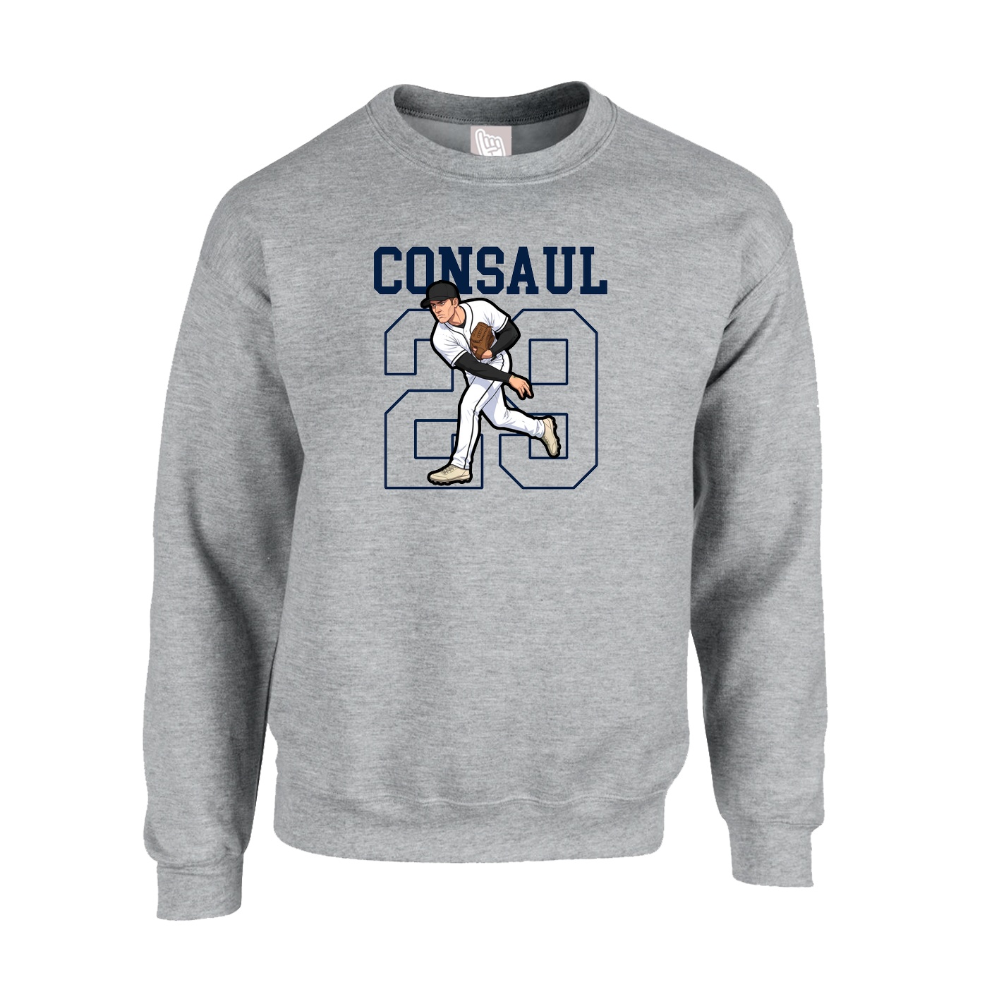 Fleece Crew — Shirsey in Grey