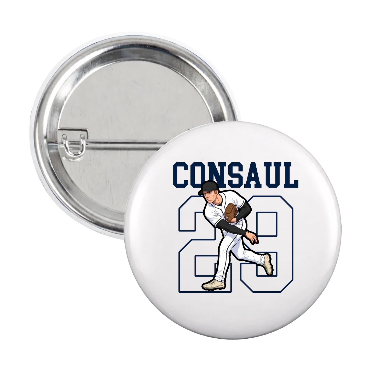 Game Day Button — Shirsey in White