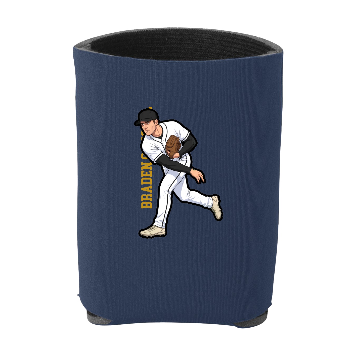 Can Holder — Name Vertical in Navy