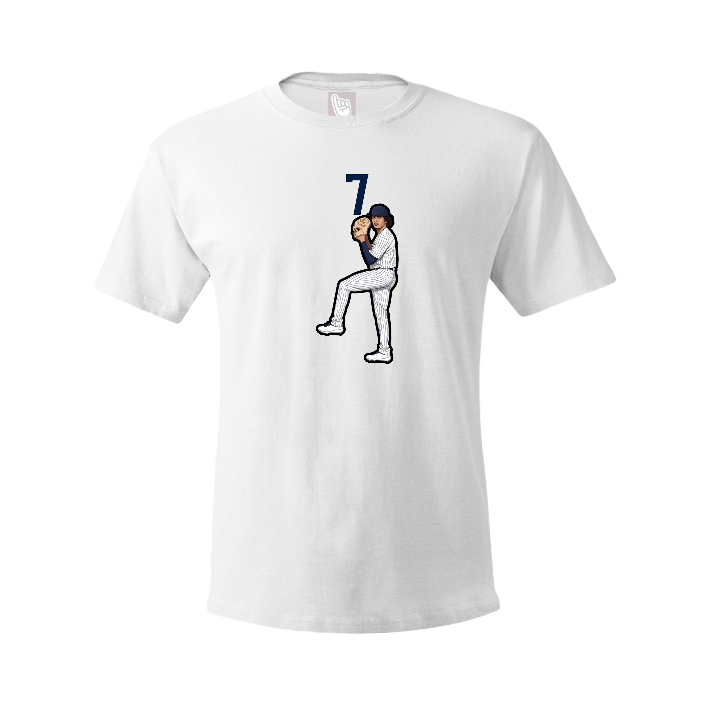 Tee — Number Top in White