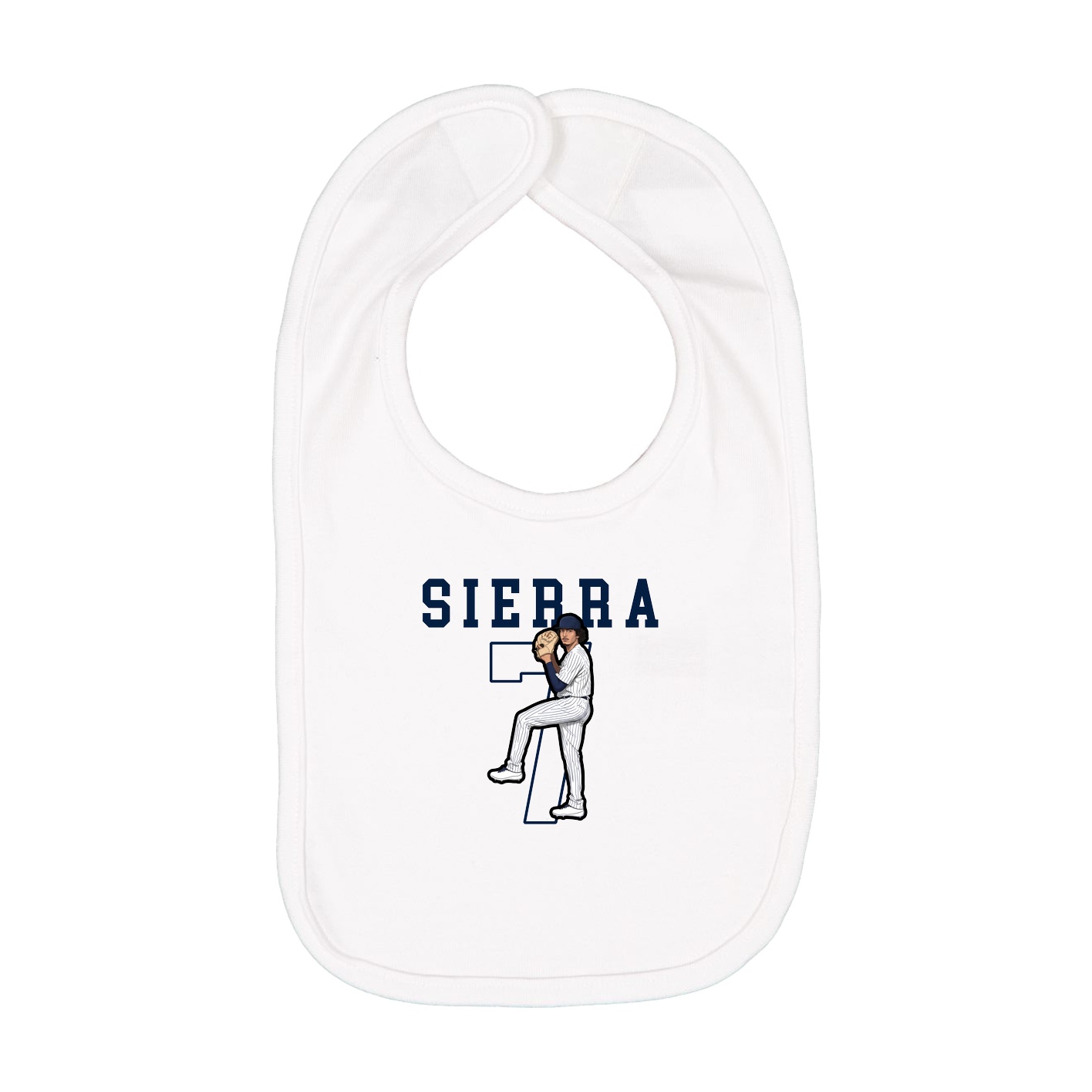 Infant Bib — Shirsey in White
