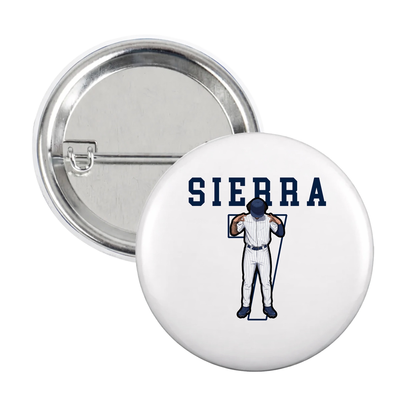 Game Day Button — Shirsey in White
