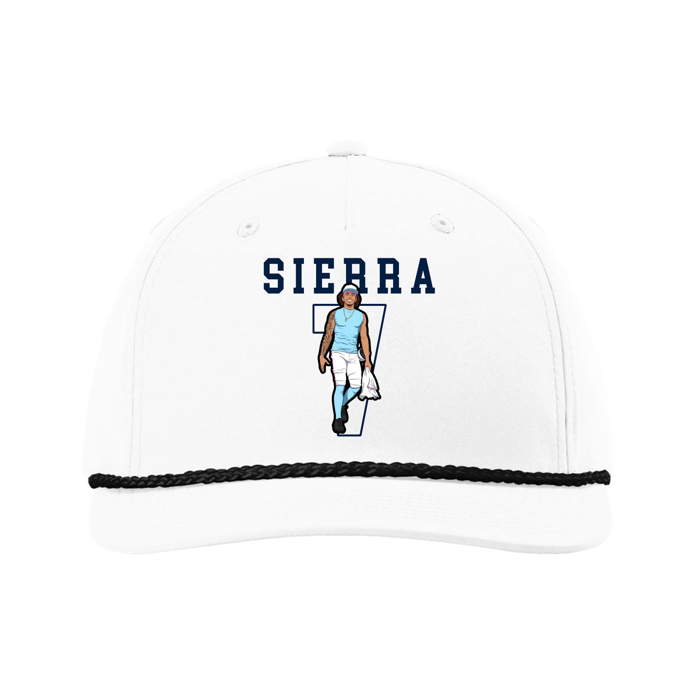 Five-Panel Classic Rope Cap — Shirsey in White