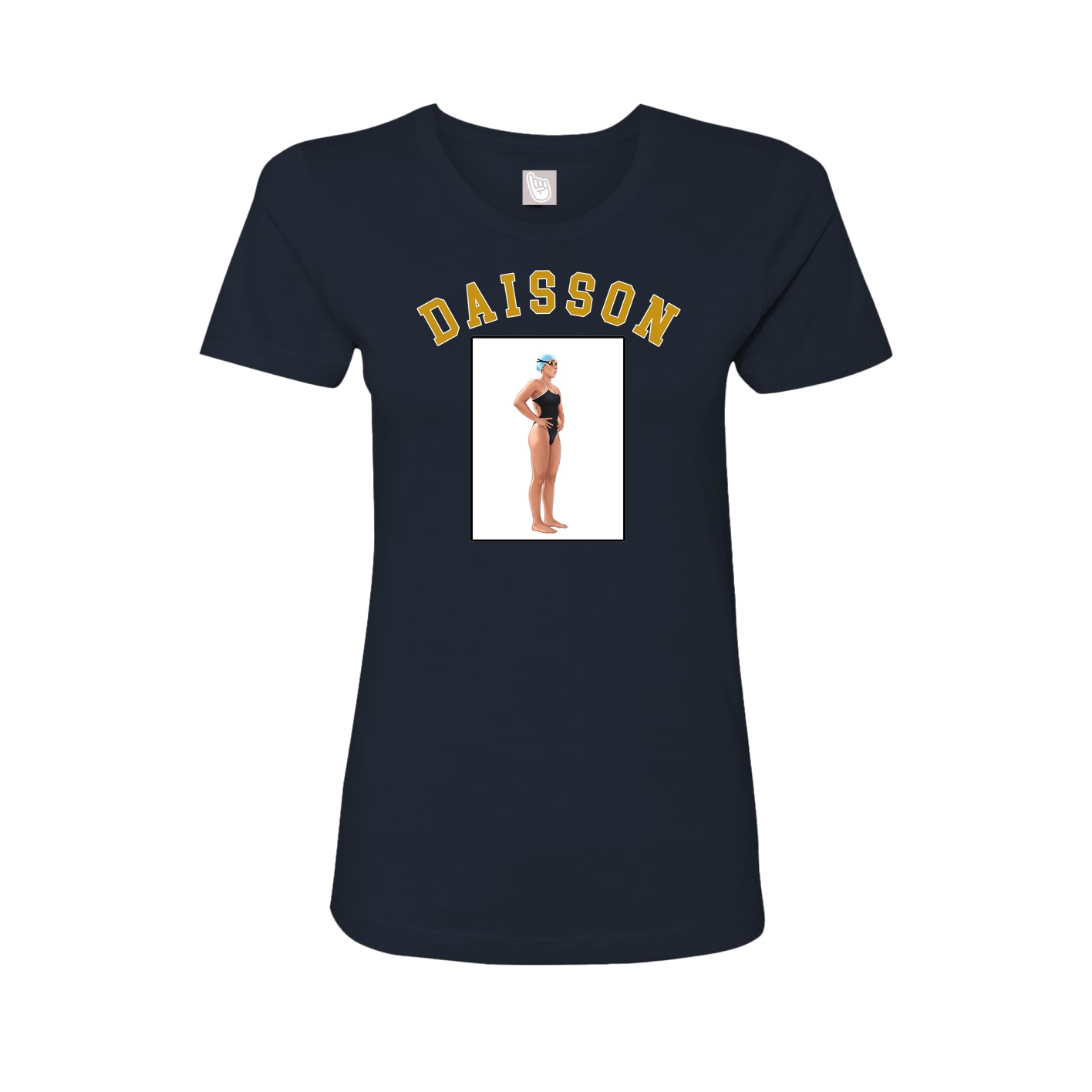 Fitted Women's Tee — Shirsey Arch in Navy