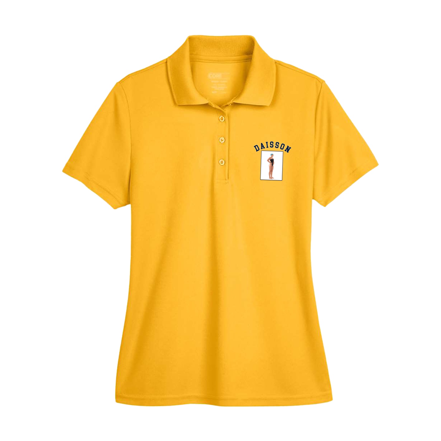 Womens Performance Polo — Shirsey Arch in Gold