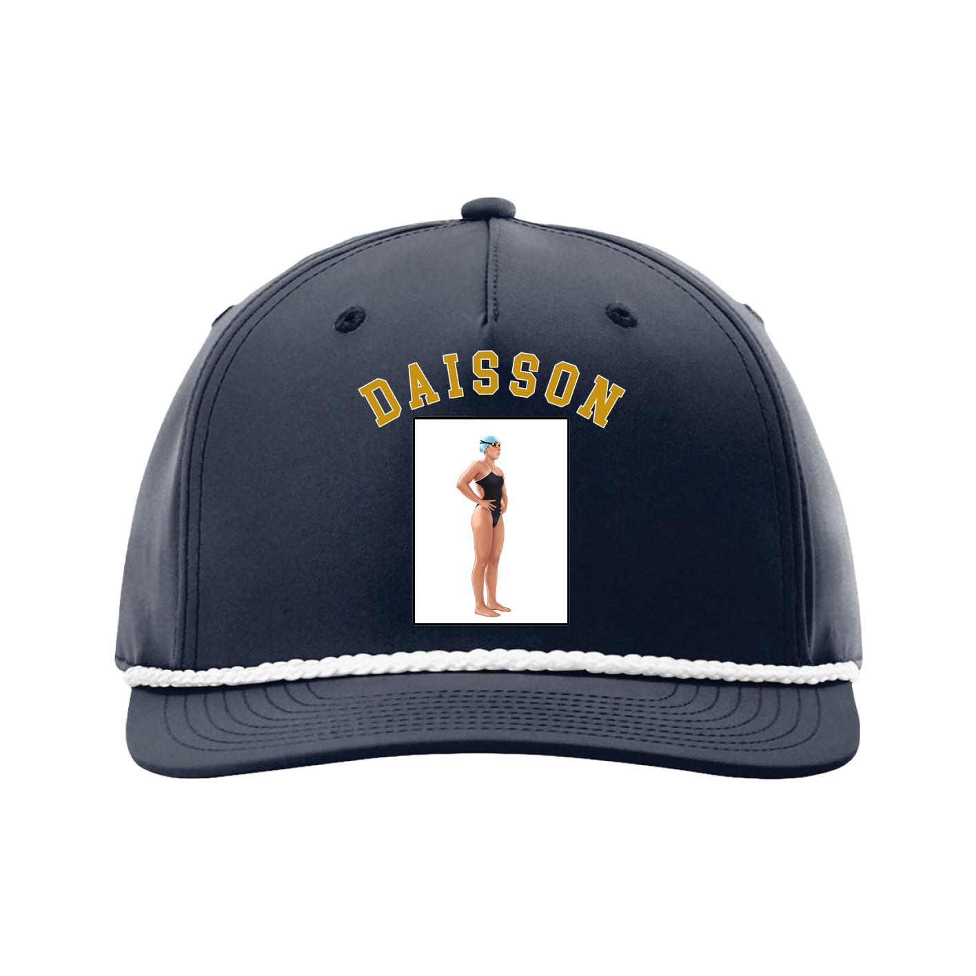 Five-Panel Classic Rope Cap — Shirsey Arch in Navy