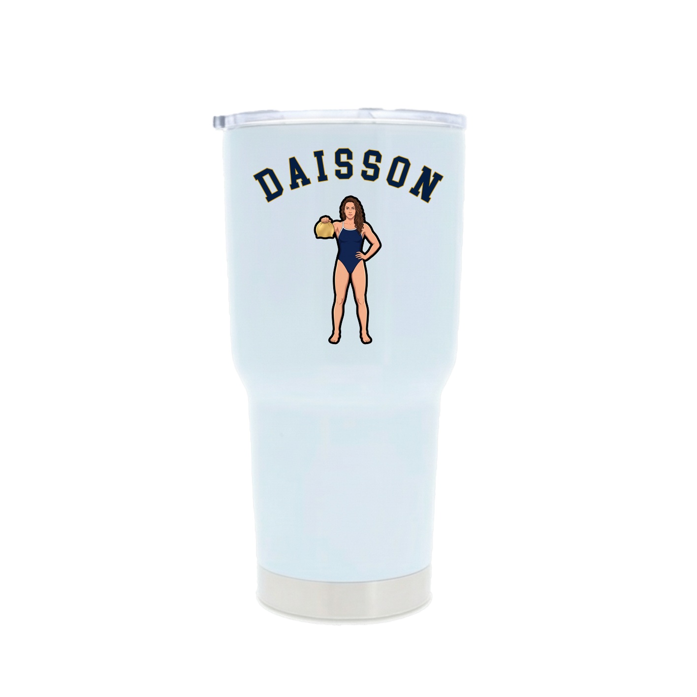 30oz Stainless Steel Tumbler — Shirsey Arch in White