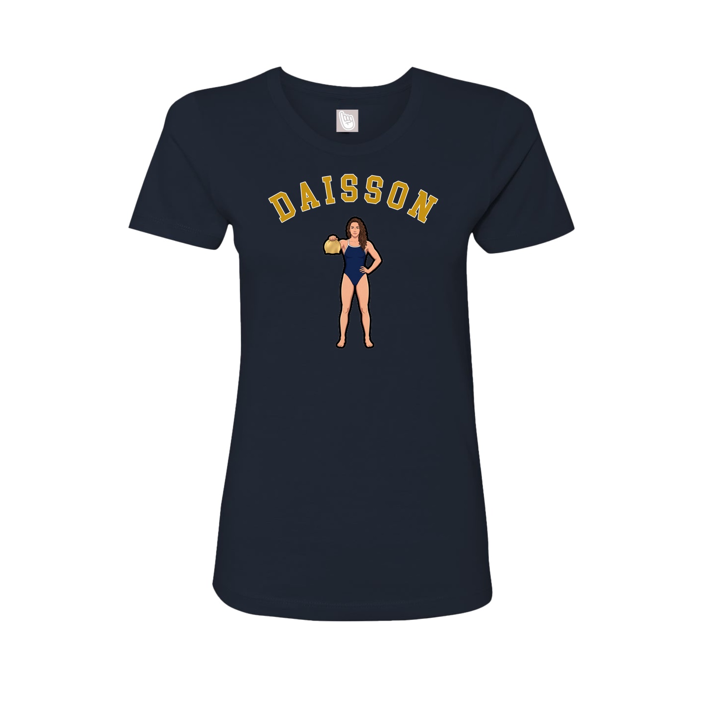 Fitted Women's Tee — Shirsey Arch in Navy