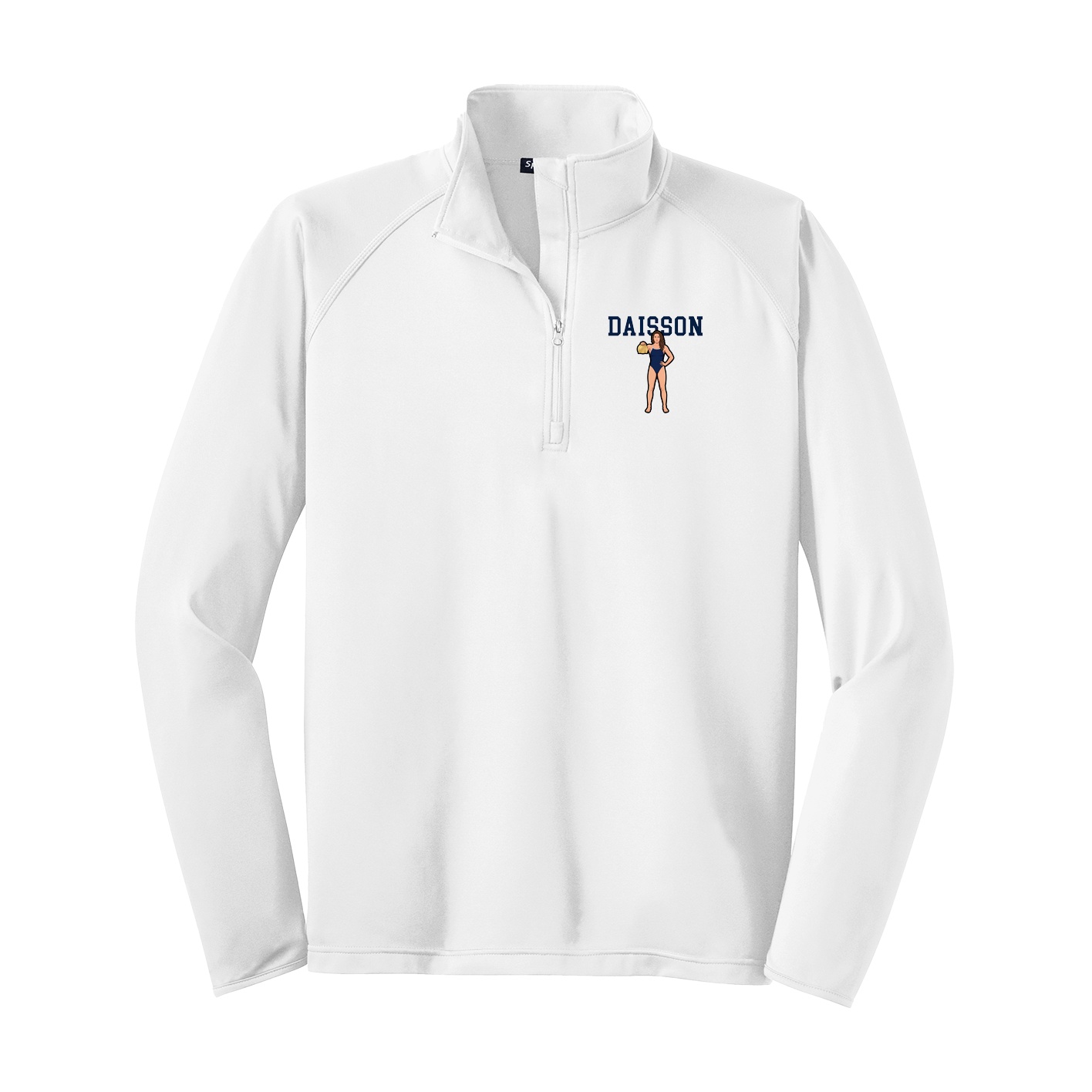 Q-Zip Pullover — Shirsey in White