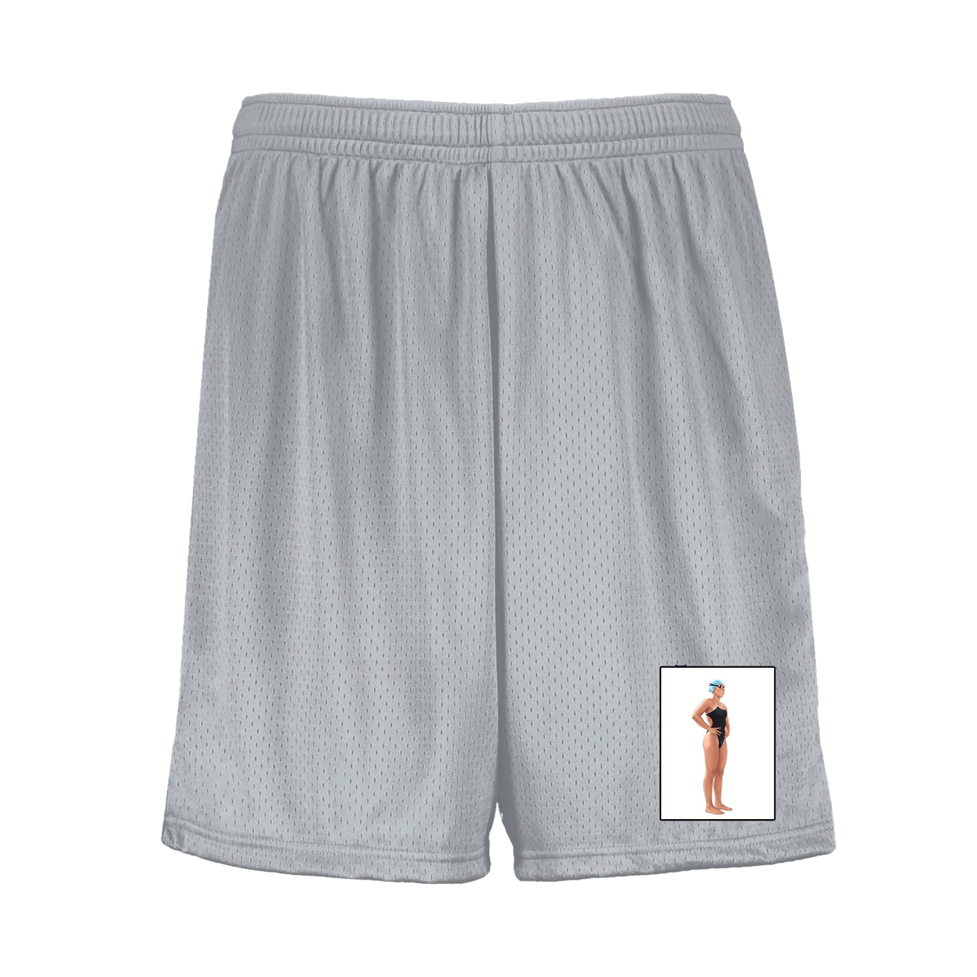 Shorts — Name Vertical in Silver