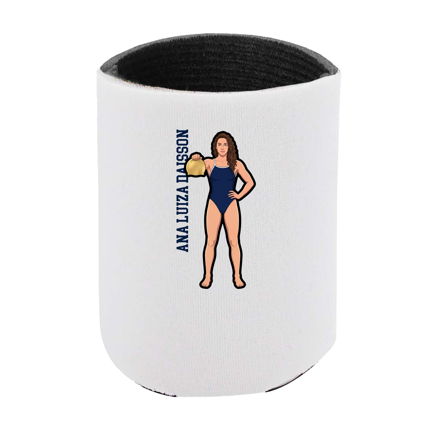 Can Holder — Name Vertical in White