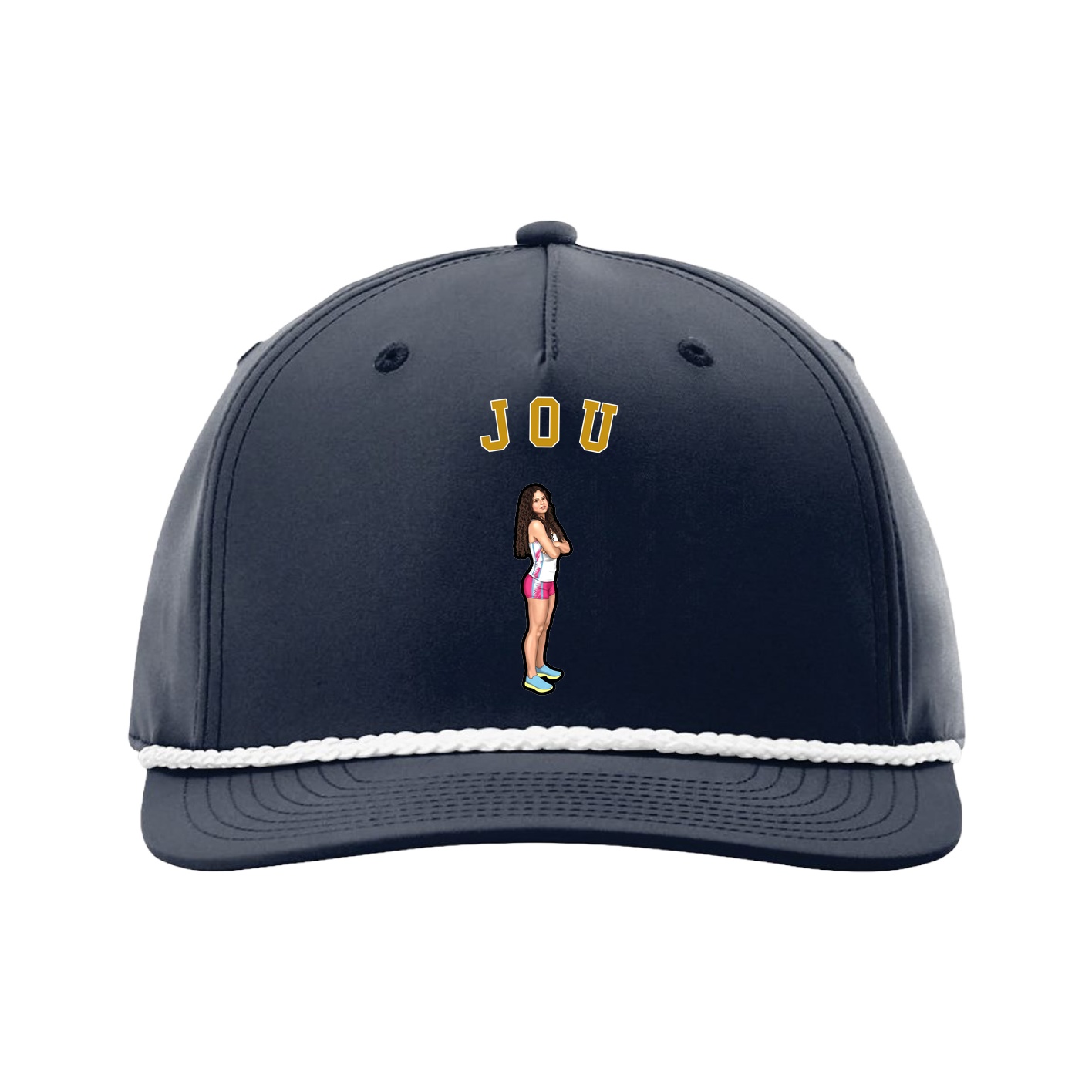 Five-Panel Classic Rope Cap — Shirsey Arch in Navy