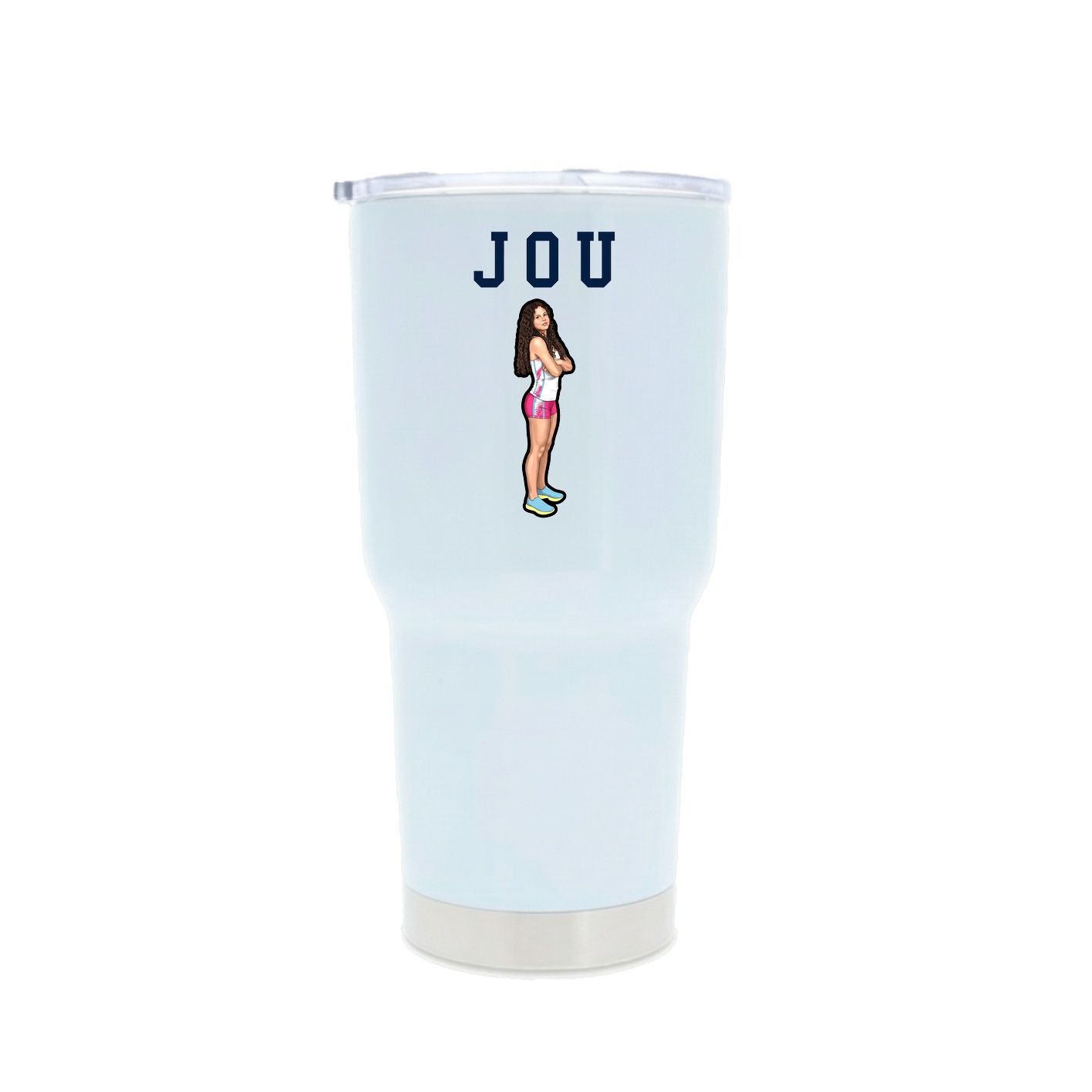30oz Stainless Steel Tumbler — Shirsey in White