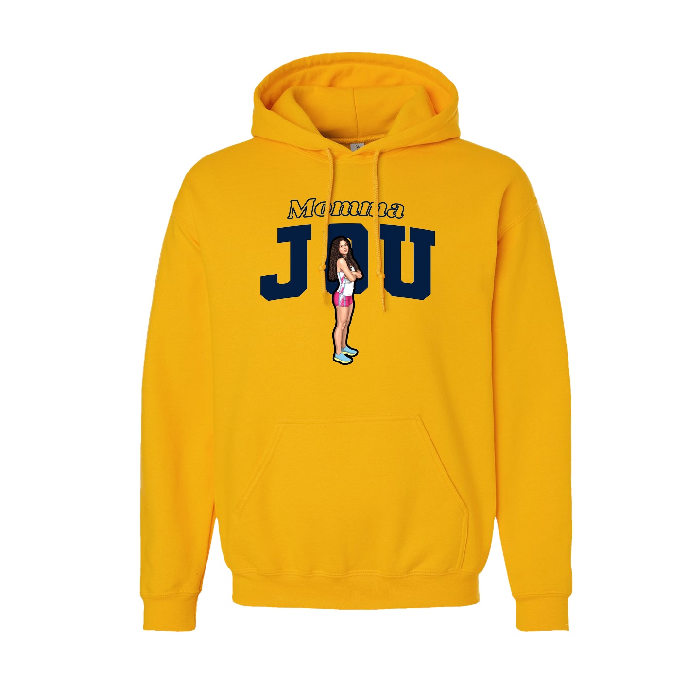 Youth Hoodie — Mothers Day Block in Gold