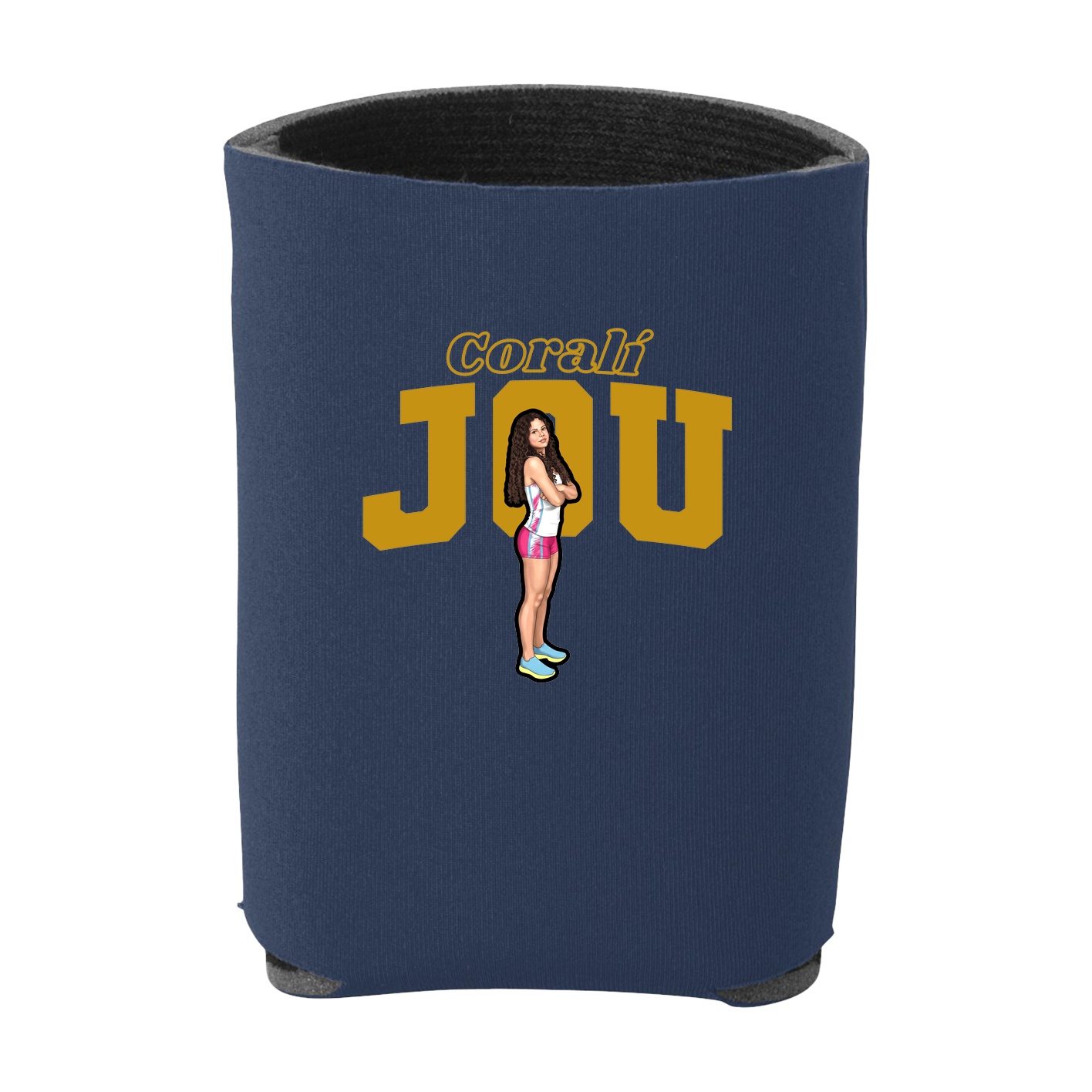 Can Holder — Name Arch in Navy