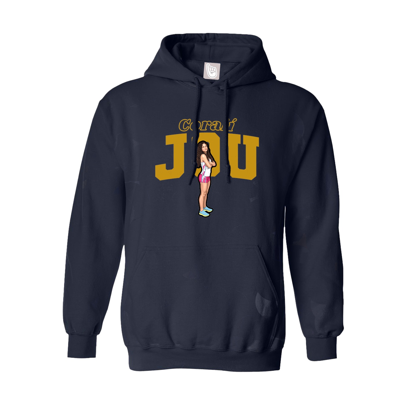 Hoodie — Name Arch in Navy