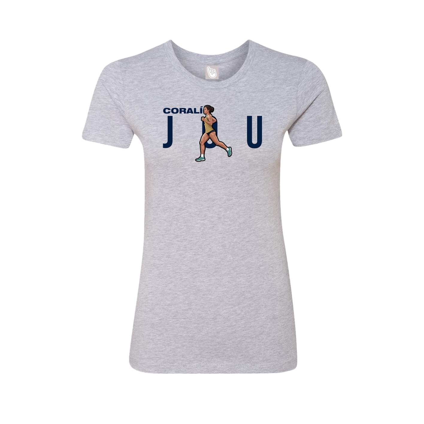 Womens Tee — Player Name in Grey