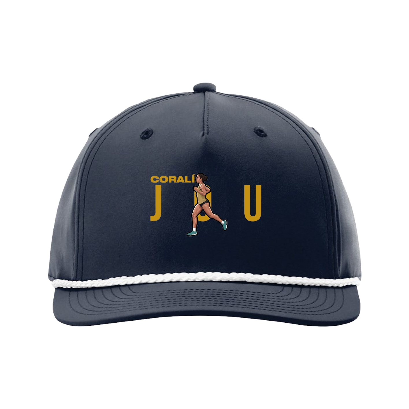 Five-Panel Classic Rope Cap — Player Name in Navy