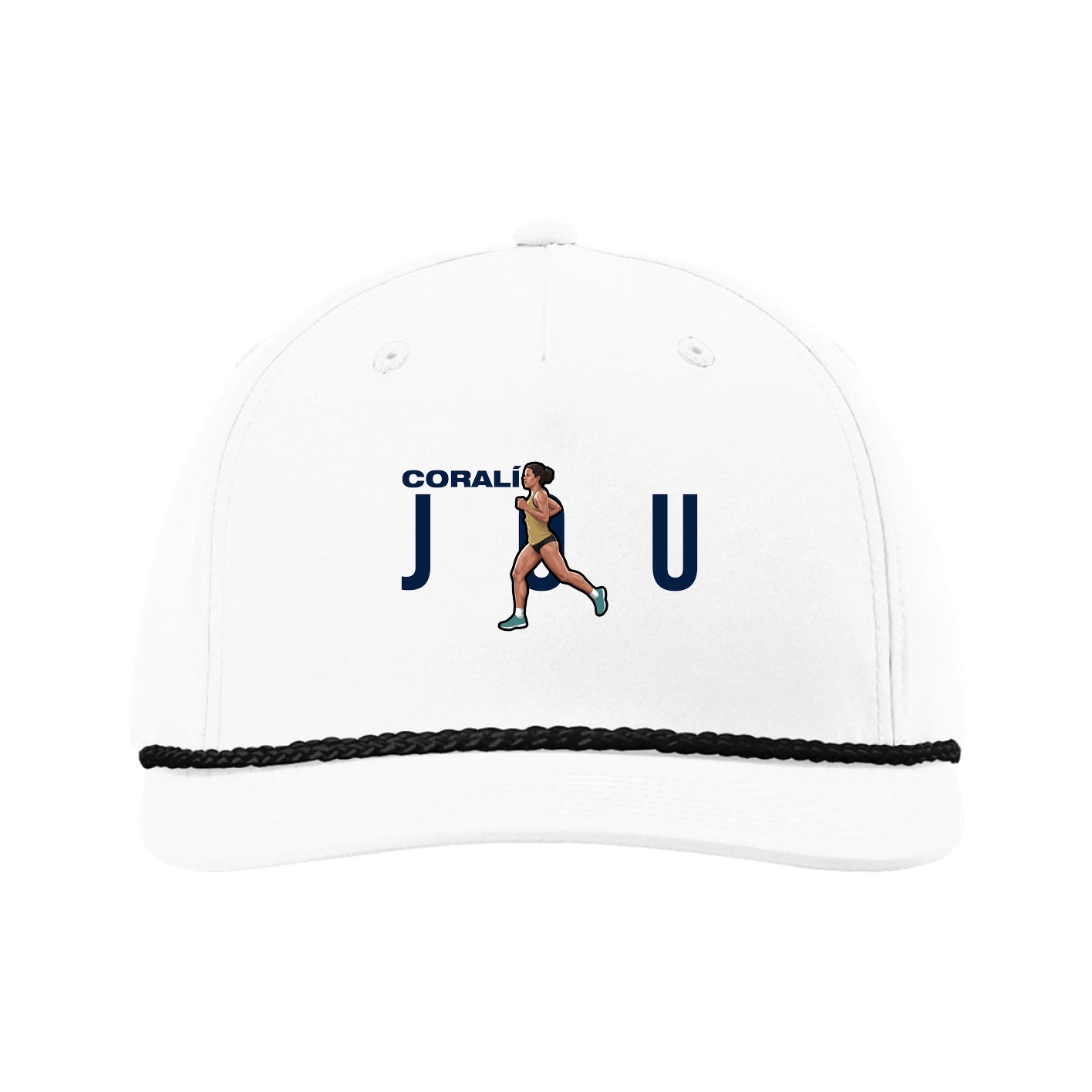 Five-Panel Classic Rope Cap — Player Name in White