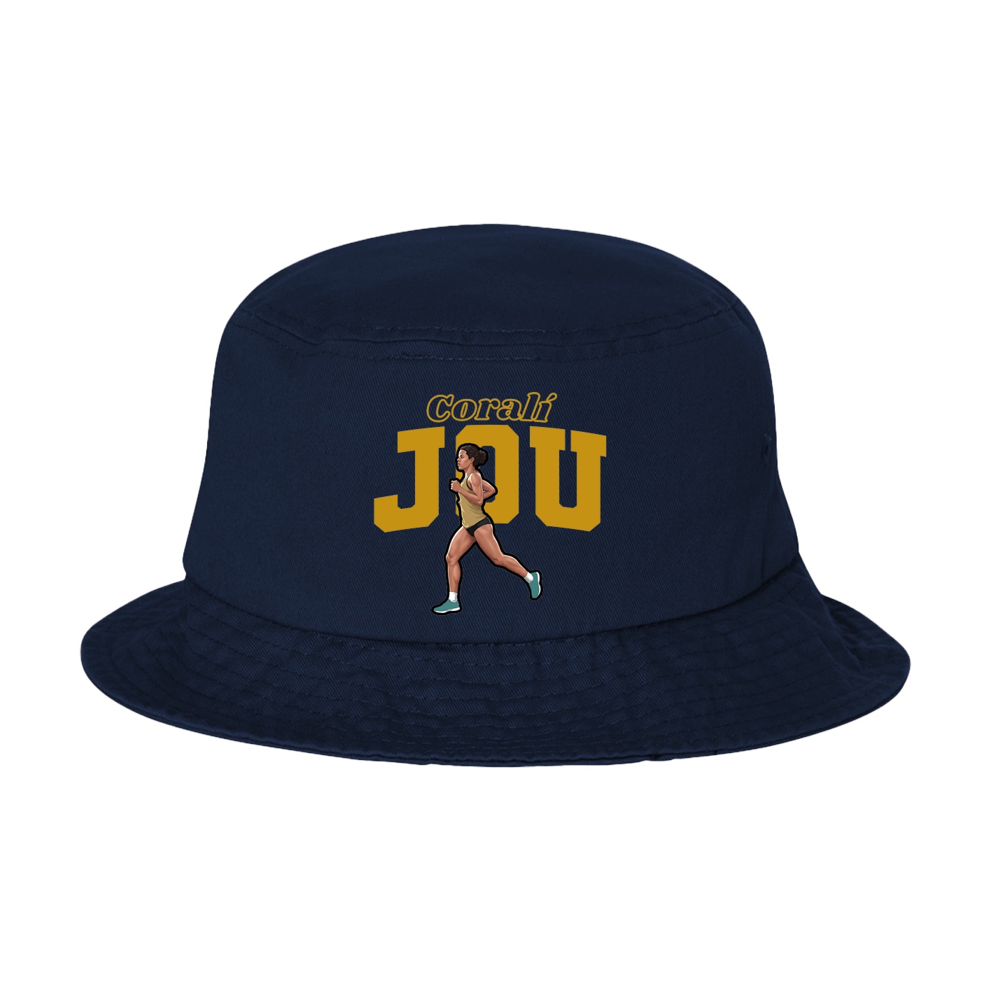Bucket Cap — Name Arch in Navy