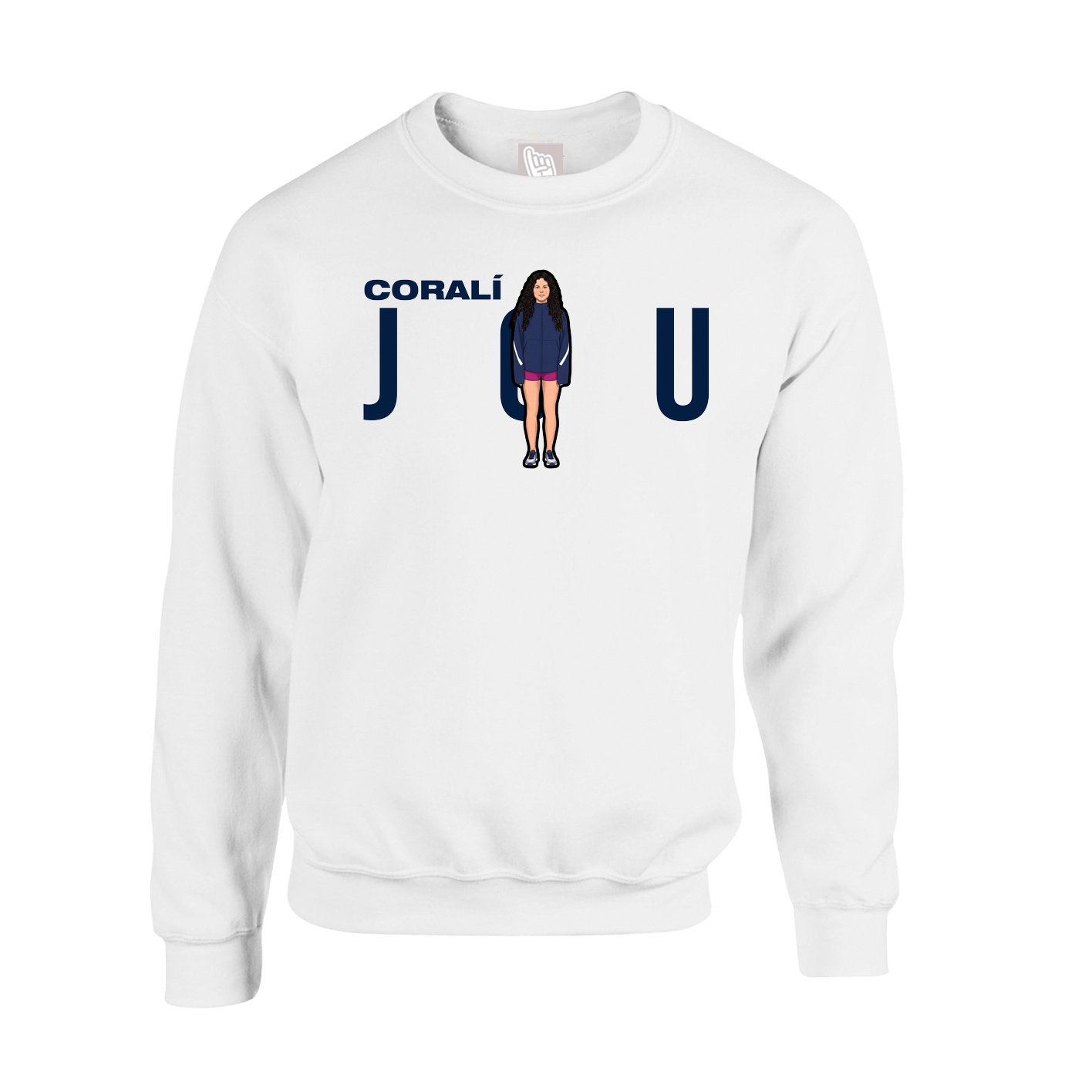 Fleece Crew — Player Name in White