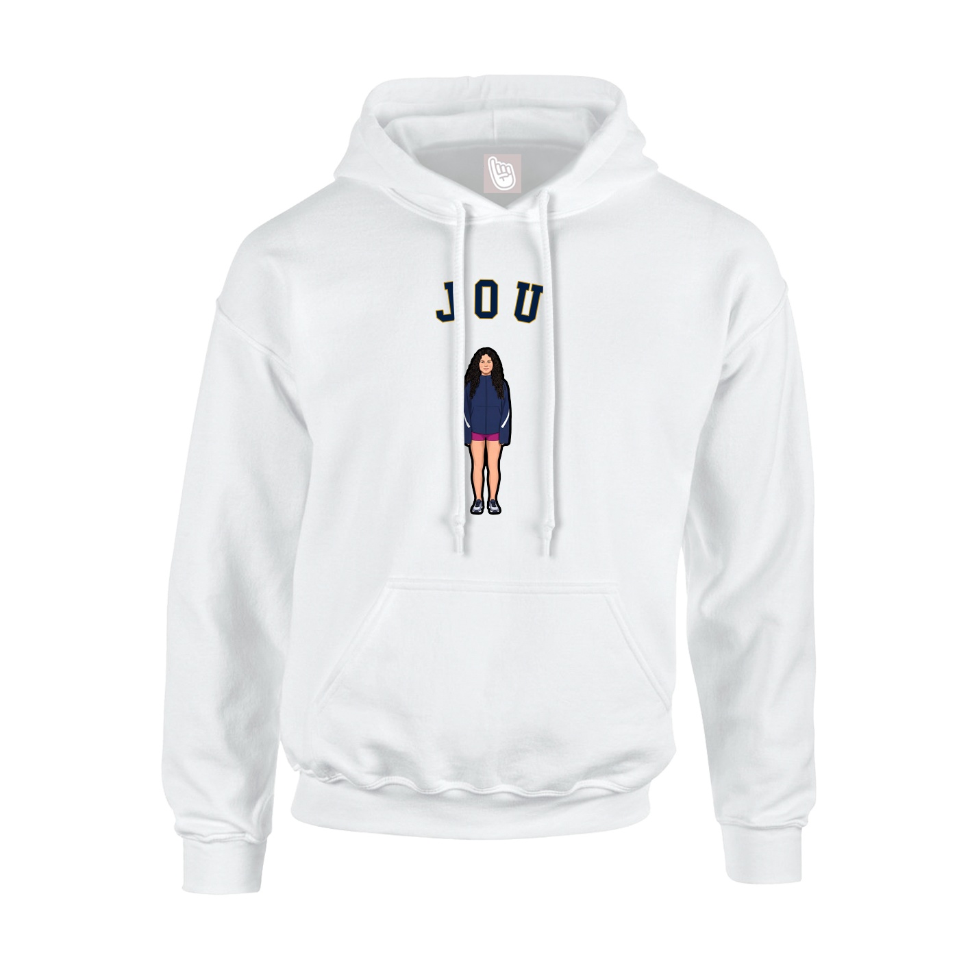 Hoodie — Shirsey Arch in White