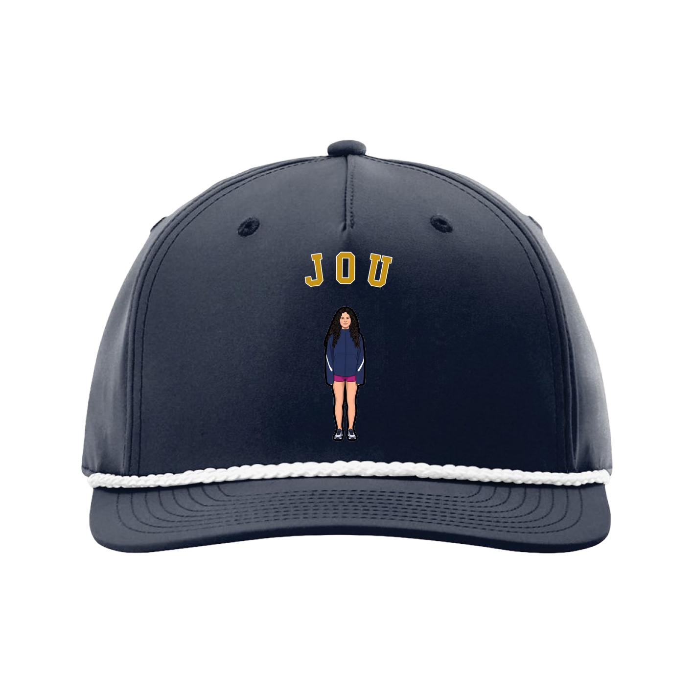Five-Panel Classic Rope Cap — Shirsey Arch in Navy